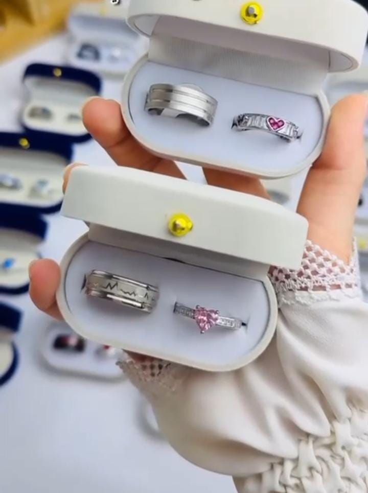 Pink Marbel Stone Ring